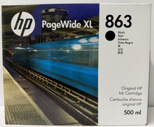 New Genuine HP 863 Black Ink Cartridge Box PageWide XL 3920 500ml picture