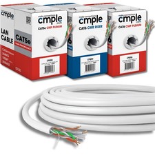 Cat5e Plenum Cat6 Riser Cable 1000ft Bulk Cat 5e Cat 6 Ethernet Cable (CMP CMR) picture