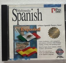 Multimedia Spanish 1 CD-ROM Multimedia Espanol Learning Educational - p picture