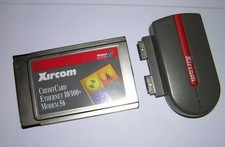 Xircom PCMCIA 10/100 Ethernet LAN+Modem 56k PC Card CEM56-100 w/ Minidock Dongle picture