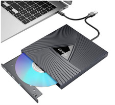 External DVD Drive USB 3.0 Type C CD Reader Burner for Laptop Mac Windows Slim picture