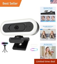 HD 2K Webcam for PC & Laptop with Autofocus, Privacy Cover, & Microphone picture