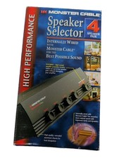 NEW Monster Cable 4 Way Stereo Speaker Selector, MSS4 picture