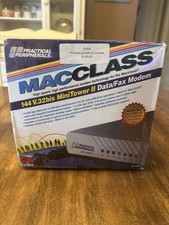 Vintage Practical Peripherals MacClass 144 V.32bis MiniTower II Modem NEW SEALED picture