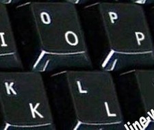 GERMAN  KEYBOARD STICKERS LABELS FOR COMPUTER LAPTOP TRANSPARENT WHITE NEW picture