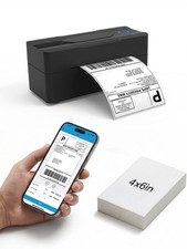 Wireless Bluetooth 4x6 Thermal Shipping Label Printer - Compact & Fast Printing picture