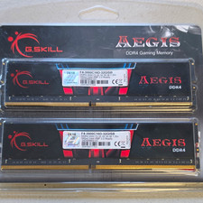 G.SKILL Aegis 32GB (2x16GB) DDR4-3000 CL16 DIMM 288-Pin XMP F4-3000C16D-32GISB picture