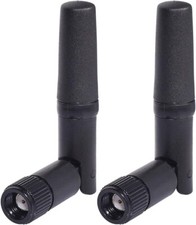 2 Pack Small WiFi Antenna Dual Band RP-SMA Male for WiFi Router Wireless Camera picture