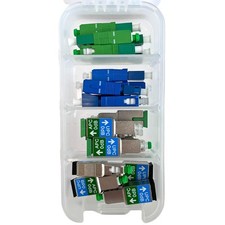 Bulkhead Fiber Optic Adapter Kit - 4 Piece SC/UPC, SC/APC & LC to SC Connecto... picture