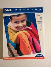 2 PACKS OF DELL PREMIUM PHOTO PAPER 8 1/2 X 11