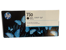 Genuine HP 730 Matte Black Ink Cartridge P2V71A 300ml - Warranty End 02/2024 picture