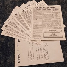 Sharp Wizard Organizer Newsletter - OZ-9600II - All 7 issues of User 9000 picture