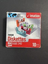 Box Of 9 Neon MAC Diskettes ,  Imation 2HD picture