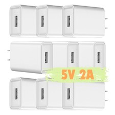 5V 2A USB Power Adapter AC Home Wall Charger US Plug For iPhone Samsung LG Lot picture