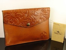 Patricia Nash Burnished Tooled Italian Leather Mini Tech iPad Portfolio NWT  picture