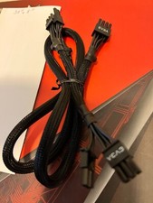 Lot 2 Pcs EVGA SuperNOVA   8 PIN TO 8+8 PCIe VIDEO card Power Cable , Original picture