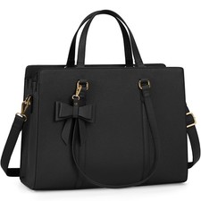 Laptop Bag for Women 15.6 inch Laptop Tote Bag Waterproof Leather Computer Ba... picture