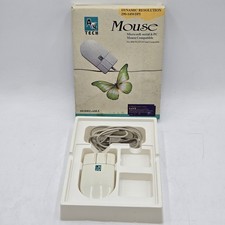 A4 Tech PC Computer Mouse Model AM-5 Vintage 3 Button Wired w/Box - Tested picture