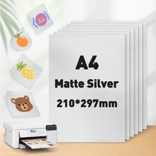 Printable Holographic Sticker Paper A4 10 Sheets Self-Adhesive Inkjet Vinyl picture