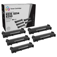 LD  5pk Comp Black Cartridge for Dell Toner 593-BBKD 593BBKD 2RMPM CVXGF E514dw picture