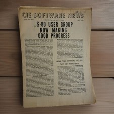 1981 July CIE Software News PC Computer History RARE Early PC News picture