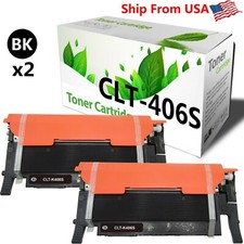 2PK Black CLT406S 406S Toner Cartridge for CLX-3305FW CLX-3306W Laser Printer picture