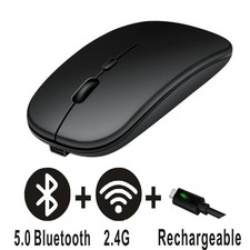 Rechargeable Bluetooth Wireless Mouse Dual Mode 5.2 Silent Ergonomic GamingMouse picture