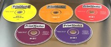 Print Master Deluxe Windows 95/98 - Lot 5 - Install / Program CD Art 1-2-3 Vtg picture