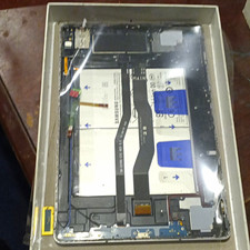 Samsung Rear Housing Back Cover Replacement Part w/ Internal Cables, Silver picture