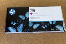 Genuine HP 746 Magenta 300ml Ink Cartridge P2V78A DesignJet Z6 Z9 Printers picture