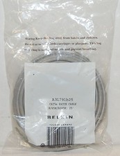 NEW Belkin A3L791B25 GRAY Cat5e Cabling 25' Length Home & Office Network RJ-45 picture