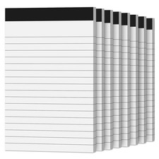 8 Pack Note Pads 4x6 Inch Paper of White 4 x 6-College Ruled, - 8  picture