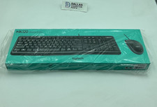 Logitech Full Size Corded Keyboard and Mouse Combo MK120 New in Original Box picture
