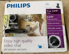 NEW SEALED Philips SPC1330NC Black True 2.0 MP Face Tracking Clip-On Webcam picture