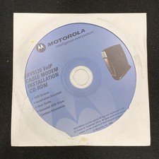 Motorola SBV5120 VoIP Cable Modem Installation CD-ROM USB Driver User Guide Disc picture