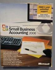 Microsoft Office Small Business Accounting 2006 Vintage PC Big Box Software picture
