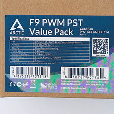 ARCTIC F9 PWM PST 92mm 4-Pin Case Fan Fluid Bearing 43 CFM 1800RPM - 5 Pack picture