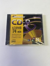 Memorex CD-R 650MB 74min Recordable Compact Discs 3202-3108 Sealed New picture