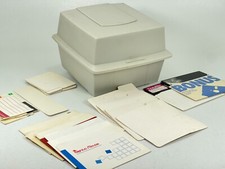 Vintage Computer 3.5 & 5.25 Floppy Disk Holder Organizer with Sleeve Seperators picture
