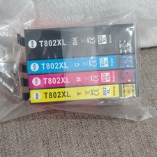 Compatible T802XL 802XL Ink Cartridges For Epson Set BK C M Y Inkjet picture