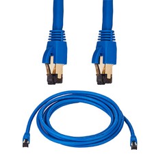 Cat8 Ethernet Cable RJ45 Shielded High Speed 40Gbps Internet Blue Copper Lot picture