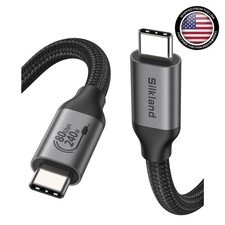 USB 4 Thunderbolt 5 Cable: 80Gbps Data, 120Gbps Bandwidth, 4FT, 240W Fast Charge picture