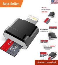 Apple MFi Certified Micro SD Card Reader for iPhone & iPad picture