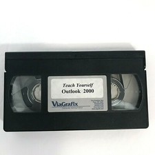 Outlook 2000 Vintage VHS Video Tape Computer Training Course ViaGrafix Teach  picture