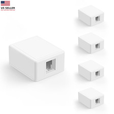Keystone Jack Surface Mount Box 1-Port for UTP Cat6/Cat5E/Cat5 RJ45 Key picture