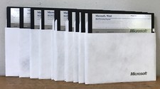 Set Lot 13 Vtg 1988 Microsoft Word Processing Program Software 5.0 Floppy Disks picture