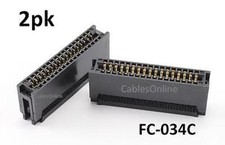 2-Pack 34-Pin Card Edge Female IDC Connector for Flat Ribbon Cable,  FC-034C-2 picture