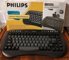 Philips MWK350BK Wireless Infrared Keyboard Microsoft WebTV SWK-8670 Open Box picture
