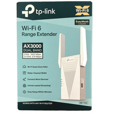 TP-Link RE715X AX3000 WiFi 6 Range Extender Dual Band Wireless Signal Booster picture