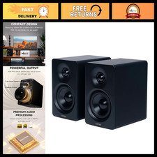 High-Power 66W RMS Multimedia Speakers for PC, Home Theater, & Gaming - Black picture